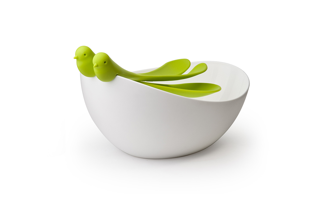 SPARROW SALAD BOWL WITH SERVERS