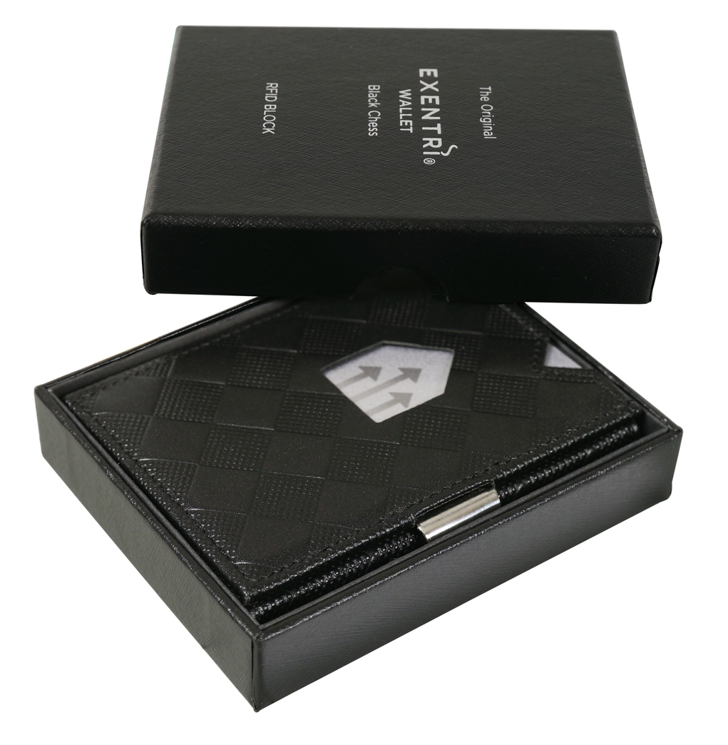 EXENTRI WALLET_BLACK CHESS