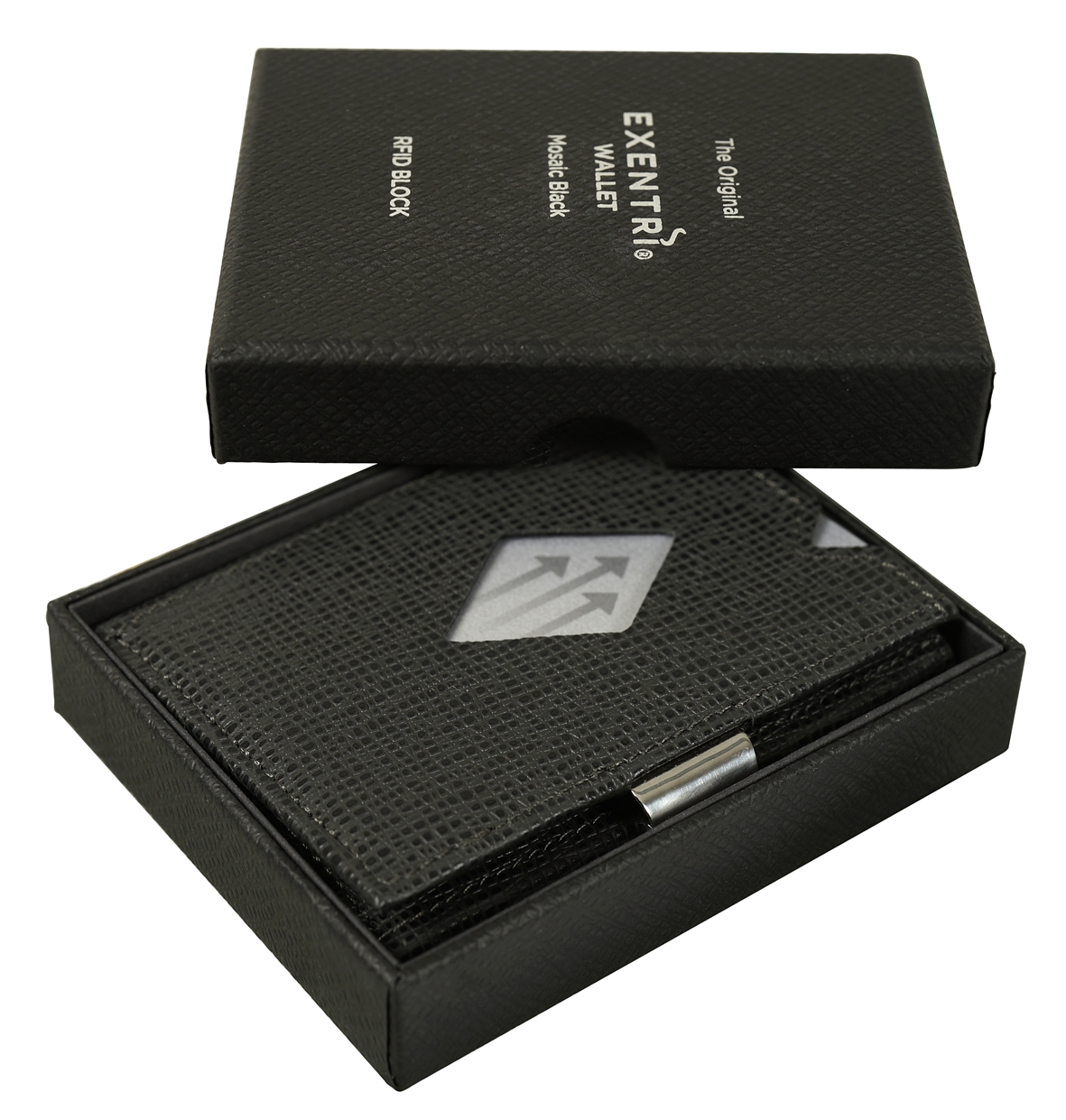 EXENTRI WALLET_MOSAIC BLACK