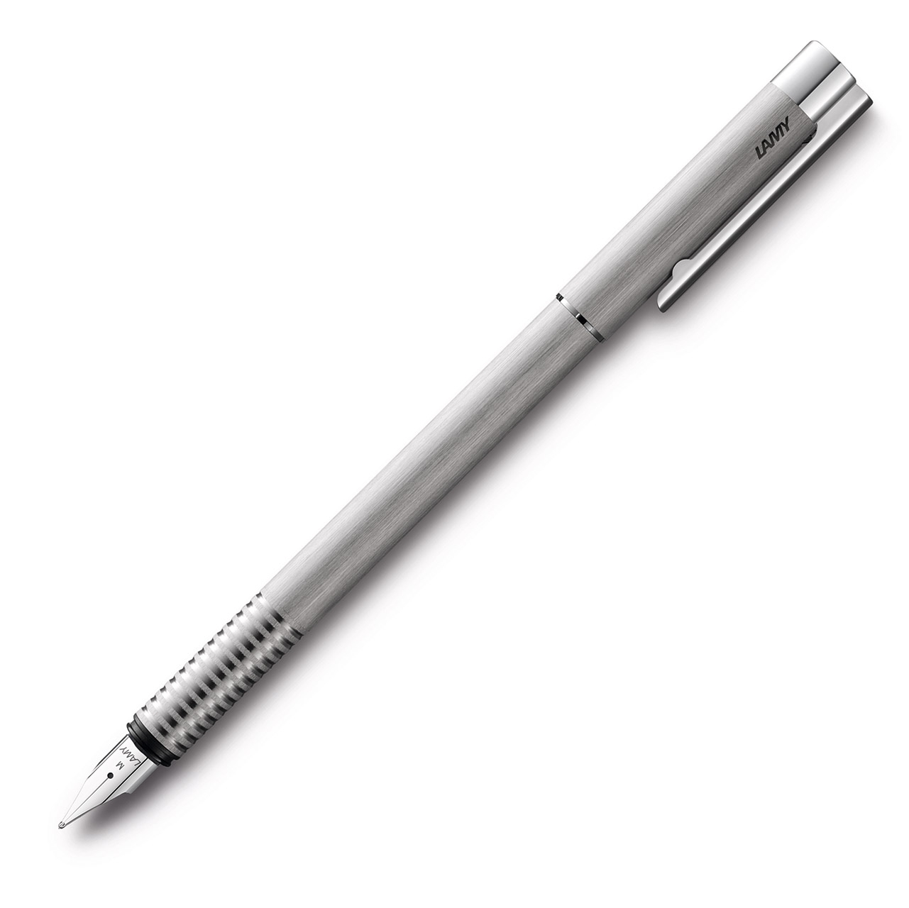 LOGO - FOUNTAIN PEN - MEDIUM - STAINLESS STEEL