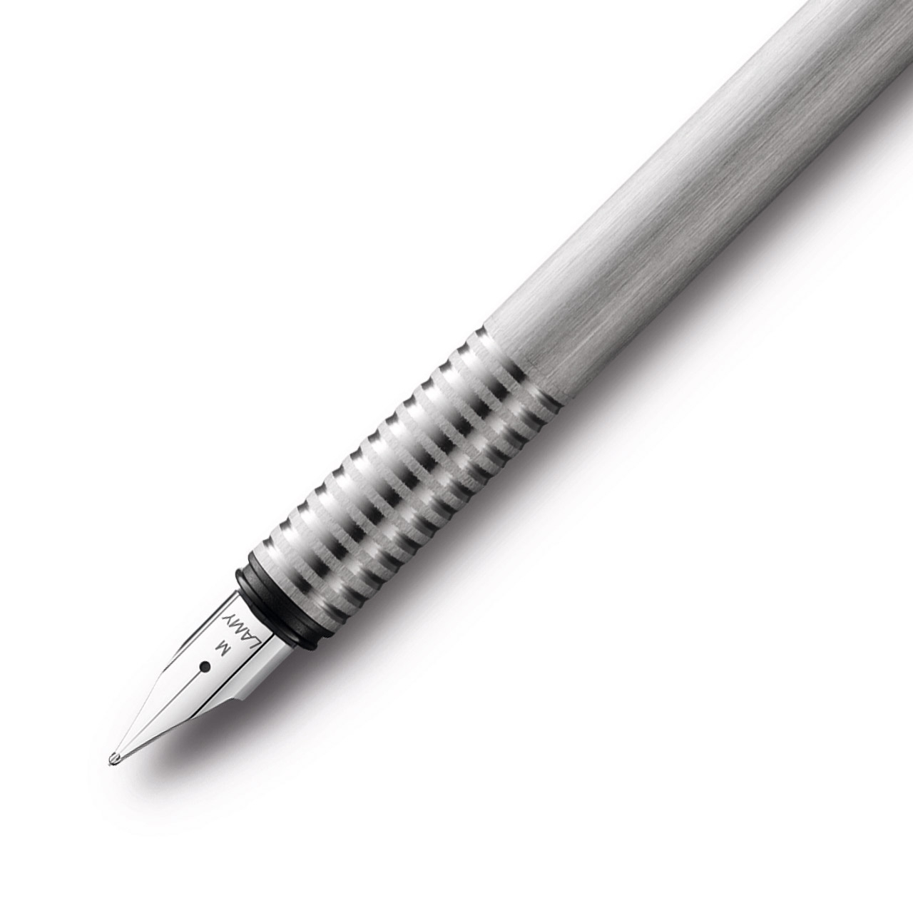 LOGO - FOUNTAIN PEN - MEDIUM - STAINLESS STEEL