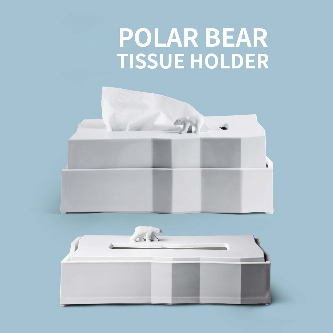 POLAR BEAR TISSUE HOLDER