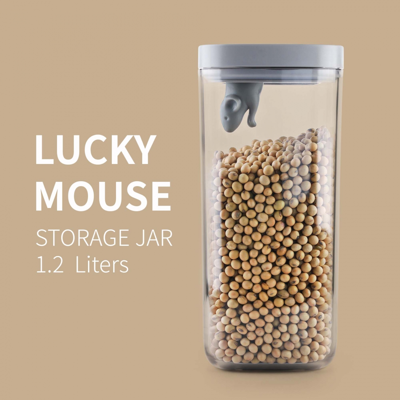 LUCKY MOUSE STORAGE JAR 1.2L