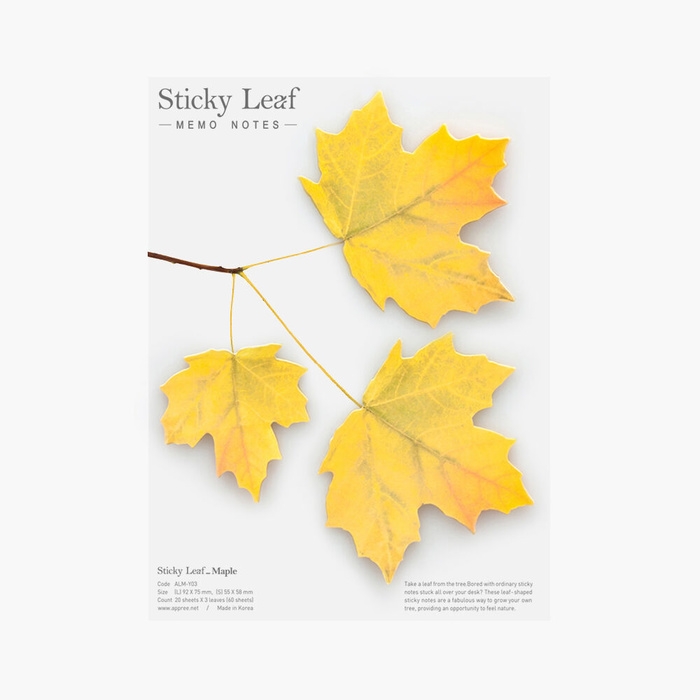 STICKY LEAF_MAPLE_Large (Sticky Notes)